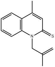 Carbostyril,  4-methyl-1-(2-methylallyl)thio-  (8CI)