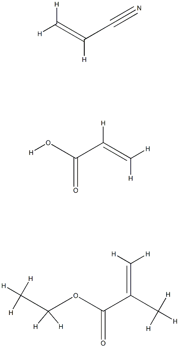 2-甲基-2-丙烯酸乙酯与2-丙烯腈和2-丙烯酸的聚合物