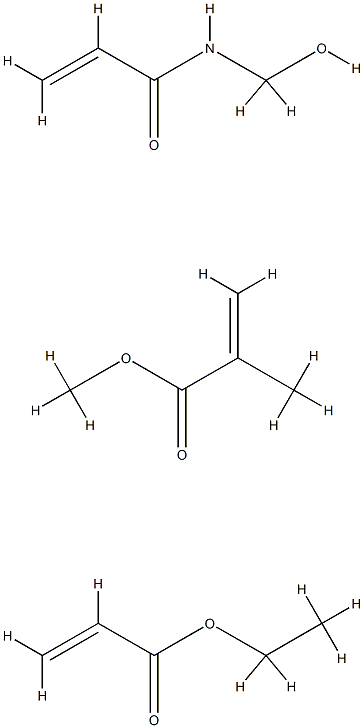 2-甲基-2-丙烯酸甲酯与2-丙烯酸乙酯和N-(羟甲基)-2-丙烯酰胺的聚合物