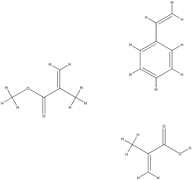 2-甲基-2-丙烯酸甲酯与乙烯基苯和2-甲基-2-丙烯酸的聚合物