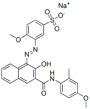 sodium 3-[[2-hydroxy-3-[(4-methoxy-o-tolyl)carbamoyl]-1-naphthyl]azo]-4-methoxybenzenesulphonate