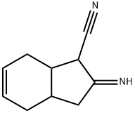 1-Indancarbonitrile,  3a,4,7,7a-tetrahydro-2-imino-,  stereoisomer  (8CI)