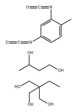 1,3-丁二醇和2,4-二异氰酸基-1-甲苯及2-乙基-2-(羟甲基)1,3-丙二醇的聚合物
