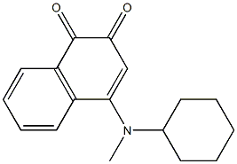 4-(cyclohexylmethylamino)-1,2-naphthoquinone