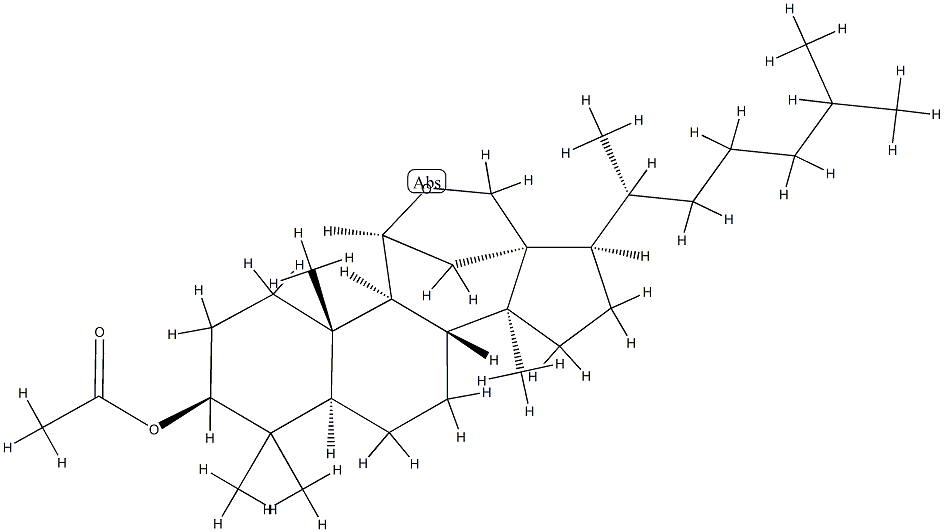 11β,18-Epoxy-5α-lanostan-3β-ol acetate