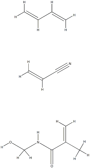 N-(羟甲基)-2-甲基-2-丙烯酰胺与1,3-丁二烯和2-丙烯腈的聚合物