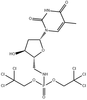 5'-Deoxy-5'-[bis(2,2,2-trichloroethoxy)phosphinylamino]thymidine