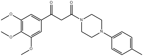 1-(p-Tolyl)-4-[3-(3,4,5-trimethoxyphenyl)-1,3-dioxopropyl]piperazine