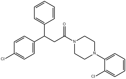 1-[4-(o-Chlorophenyl)-1-piperazinyl]-3-(p-chlorophenyl)-3-phenyl-1-propanone