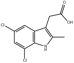 2-(5,7-二氯-2-甲基-1H-吲哚-3-基)乙酸
