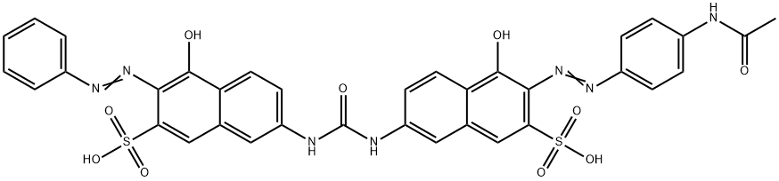 3-[(4-acetamidophenyl)azo]-4-hydroxy-7-[[[[5-hydroxy-6-(phenylazo)-7-sulpho-2-naphthyl]amino]carbonyl]amino]naphthalene-2-sulphonic acid