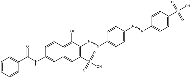 7-benzamido-4-hydroxy-3-[[4-[(4-sulphophenyl)azo]phenyl]azo]naphthalene-2-sulphonic acid