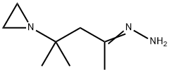 2-Pentanone,  4-(1-aziridinyl)-4-methyl-,  hydrazone