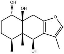 (4S)-4,4a,5,6,7,8,8a,9-Octahydro-3,4aβ,5β-trimethylnaphtho[2,3-b]furan-4β,8α,8aβ-triol