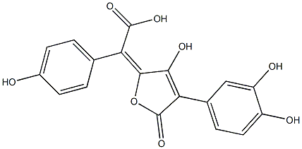 α-[4-(3,4-Dihydroxyphenyl)-3-hydroxy-5-oxofuran-2(5H)-ylidene]-4-hydroxybenzeneacetic acid