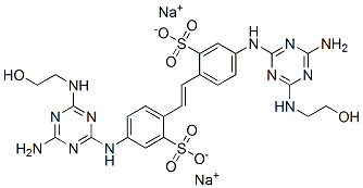 disodium 4,4'-bis[[4-amino-6-[(2-hydroxyethyl)amino]-1,3,5-triazin-2-yl]amino]stilbene-2,2'-disulphonate