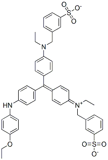 hydrogen [4-[[4-[(4-ethoxyphenyl)amino]phenyl][4-[ethyl(3-sulphonatobenzyl)amino]phenyl]methylene]cyclohexa-2,5-dien-1-ylidene](ethyl)(3-sulphonatobenzyl)ammonium