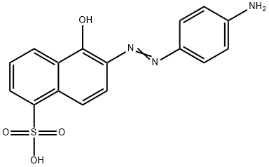 6-[(4-aminophenyl)azo]-5-hydroxynaphthalene-1-sulphonic acid