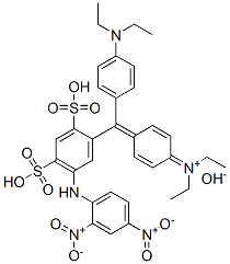 diethyl[4-[[4-(diethylamino)phenyl][5-[(2,4-dinitrophenyl)amino]-2,4-disulphophenyl]methylene]-2,5-cyclohexadien-1-ylidene]ammonium hydroxide