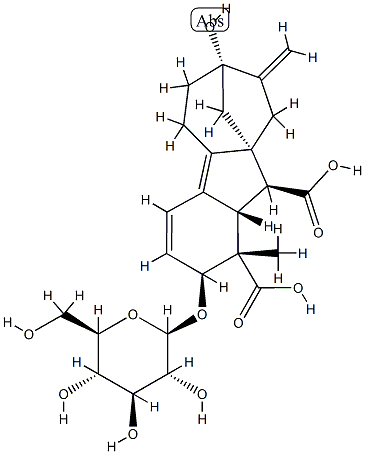 2β-(β-D-Glucopyranosyloxy)-7-hydroxy-1-methyl-8-methylenegibba-3,4a-diene-1α,10β-dicarboxylic acid