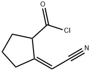 Cyclopentanecarbonyl chloride, 2-(cyanomethylene)-, (Z)- (8CI)