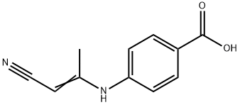 Benzoic acid, p-[(2-cyano-1-methylvinyl)amino]- (8CI)