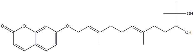 (-)-7-[[(2E,6E)-10,11-Dihydroxy-3,7,11-trimethyldodeca-2,6-dienyl]oxy]-2H-1-benzopyran-2-one