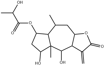 (3aS,4aβ,7aβ)-Dodecahydro-4,5-dihydroxy-7-(2-hydroxy-1-oxopropoxy)-8α-methyl-3-methyleneazuleno[6,5-b]furan-2-one