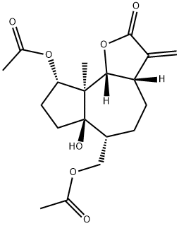(3aS,9bβ)-Dodecahydro-9α-acetoxy-6α-acetoxymethyl-6aβ-hydroxy-9aα-methyl-3-methyleneazuleno[4,5-b]furan-2-one