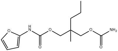 N-(2-Furyl)carbamic acid 2-(carbamoyloxymethyl)-2-methylpentyl ester