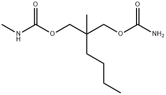 N-Methylcarbamic acid 2-(carbamoyloxymethyl)-2-methylhexyl ester