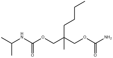 N-Isopropylcarbamic acid 2-(carbamoyloxymethyl)-2-methylhexyl ester