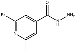 4-Pyridinecarboxylicacid,2-bromo-6-methyl-,hydrazide(9CI)