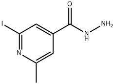 4-Pyridinecarboxylicacid,2-iodo-6-methyl-,hydrazide(9CI)