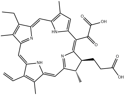(2S,3S)-18-Carboxy-20-carboxycarbonyl-8-vinyl-13-ethyl-2,3-dihydro-3,7,12,17-tetramethyl-21H,23H-porphyrin-2-propanoic acid
