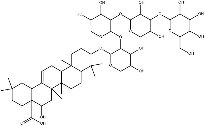 3β-[[2-O-[2-O-[3-O-(β-D-Glucopyranosyl)-α-L-arabinopyranosyl]-α-L-arabinopyranosyl]-α-L-arabinopyranosyl]oxy]-16α-hydroxyolean-12-en-28-oic acid