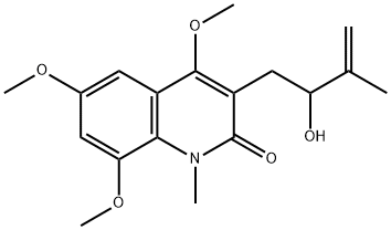3-(2-Hydroxy-3-methyl-3-butenyl)-4,6,8-trimethoxy-1-methylquinolin-2(1H)-one