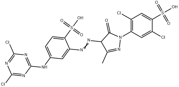 2,5-dichloro-4-[4-[[5-[(4,6-dichloro-1,3,5-triazin-2-yl)amino]-2-sulphophenyl]azo]-4,5-dihydro-3-methyl-5-oxo-1H-pyrazol-1-yl]benzenesulphonic acid