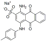 sodium 1-amino-9,10-dihydro-9,10-dioxo-4-p-toluidinoanthracene-2-sulphonate
