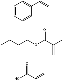 2-甲基丙烯丁酯与乙烯基苯和2-丙烯酸的聚合物