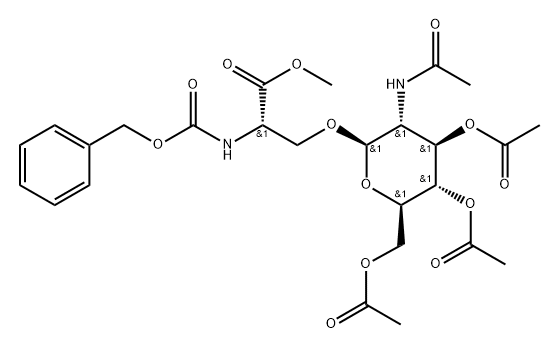 O-[3-O,4-O,6-O-Triacetyl-2-(acetylamino)-2-deoxy-β-D-glucopyranosyl]-N-[(phenylmethoxy)carbonyl]-L-serine methyl ester