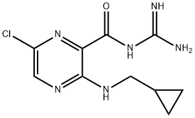 N-amidino-6-chloro-3-[(cyclopropylmethyl)amino]pyrazinecarboxamide