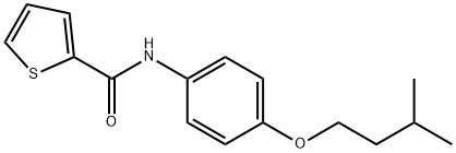 N-[4-(3-methylbutoxy)phenyl]-2-thiophenecarboxamide