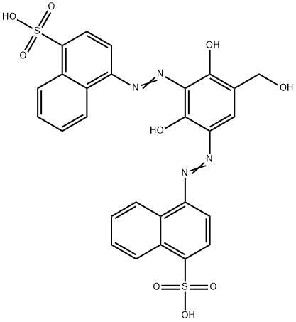 4,4'-[[2,4-dihydroxy-5-(hydroxymethyl)-1,3-phenylene]bis(azo)]bisnaphthalene-1-sulphonic acid