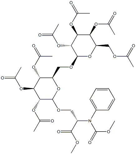 Methyl 2-([(benzyloxy)carbonyl]amino)-3-([2,3,4-tri-O-acetyl-6-O-(2,3, 4,6-tetra-O-acetylhexopyranosyl)hexopyranosyl]oxy)propanoate