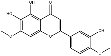 4H-1-Benzopyran-4-one,5,6-dihydroxy-2-(3-hydroxy-4-methoxyphenyl)-7-methoxy-
