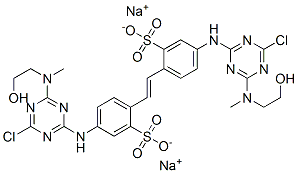 disodium 4,4'-bis[[4-chloro-6-[(2-hydroxyethyl)methylamino]-1,3,5-triazin-2-yl]amino]stilbene-2,2'-disulphonate
