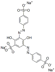 trisodium 2,4-dihydroxy-3,5-bis[(4-sulphonatophenyl)azo]benzenesulphonate