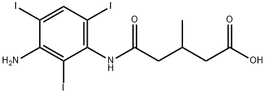 3'-Amino-2',4',6'-triiodo-3-methylglutaranilic acid