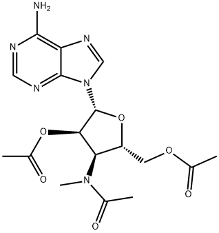 3'-Deoxy-3'-(N-methylacetylamino)adenosine 2',5'-diacetate